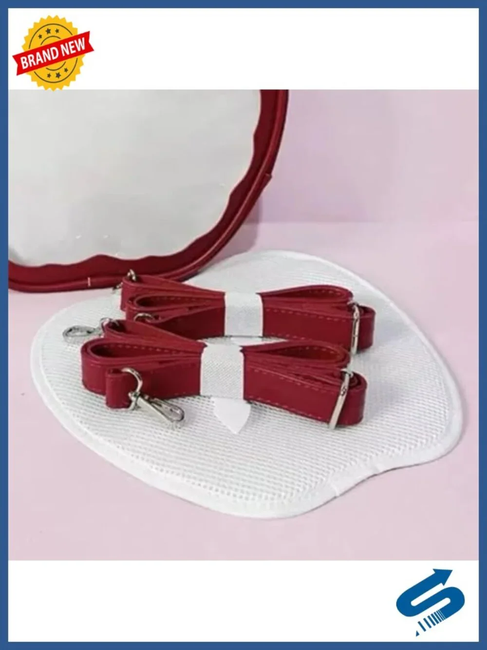 Apple-Shaped Ita Backpack for DIY Badge Pin Display